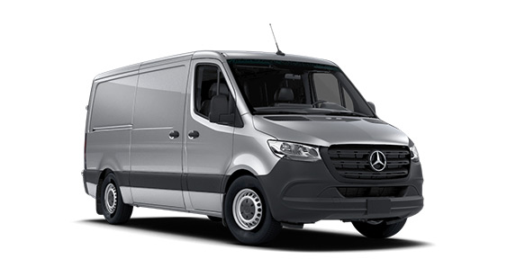 View of a Mercedes-Benz Sprinter Cargo Van.