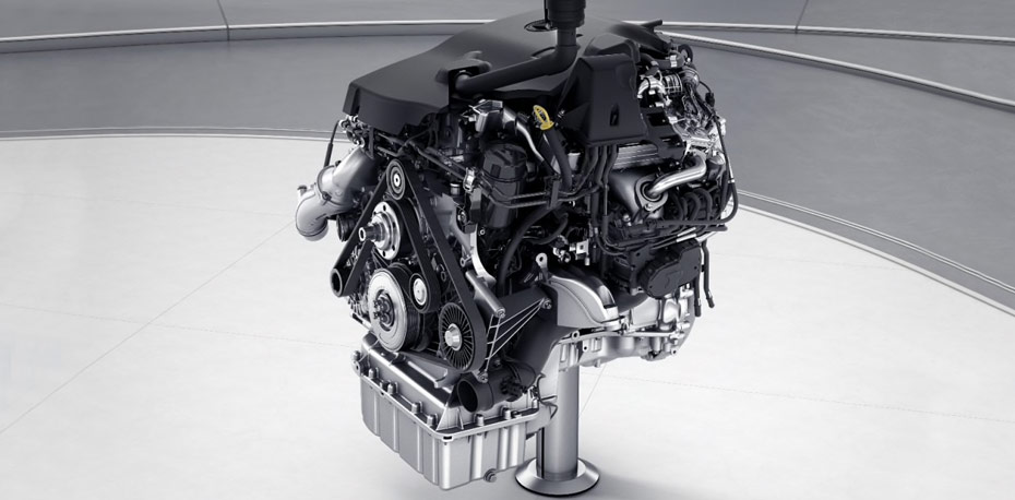 View of 3.0-liter V6 turbo Diesel engine.